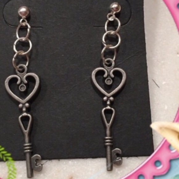 Key Earrings - Picture 2 of 2